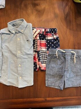 Lot of 2T clothes - vineyard vines, gap, Gymboree - Oxford and shorts